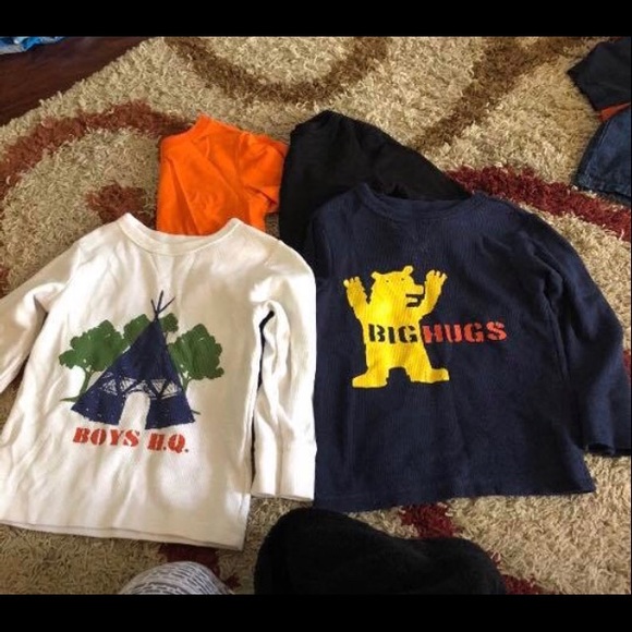 Bundle of 10 3T Long Sleeve Shirts - Picture 2 of 3